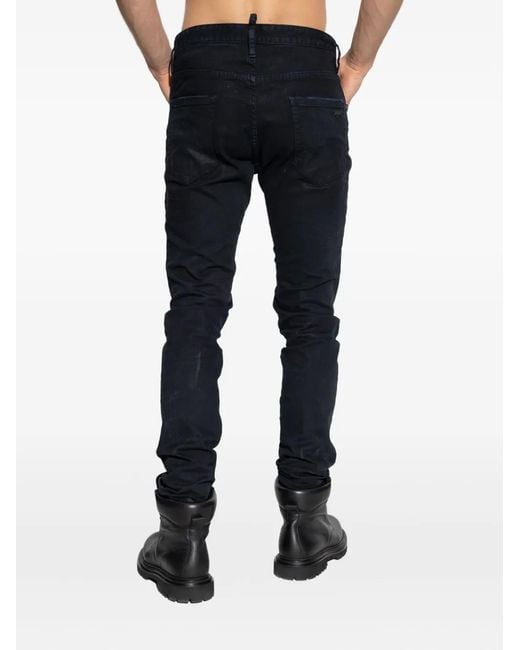 DSquared² Gerafelde Jeans in het Blue voor heren