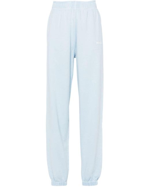 Pantalon de jogging en coton à logo brodé HUGO en coloris Blue