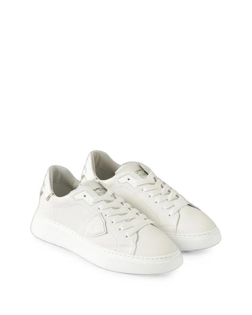 Philippe Model White Temple Sneakers