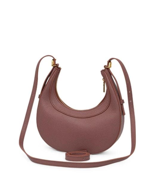 Coccinelle Pink Mini Whisper Grained Leather Tote Bag