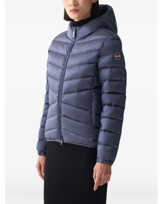 Colmar Blue Hooded Padded Coat