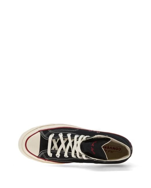 Converse Black Baskets Montantes Chuck 70 En Denim