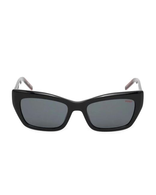 Lunettes De Soleil À Monture Rectangulaire HUGO en coloris Black