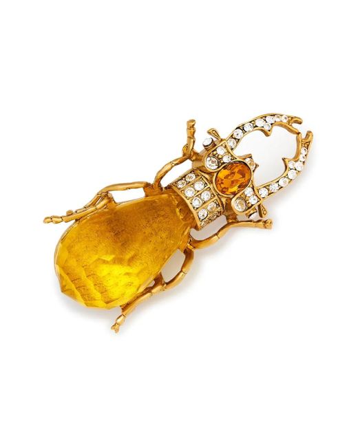 Kenneth Jay Lane Metallic Beetle Pin