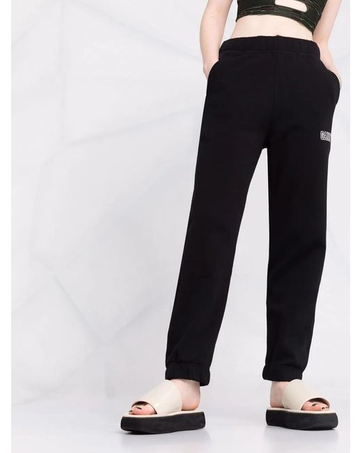 Ganni Black Software Isoli Track Pants