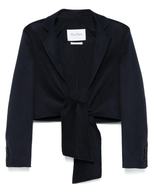 Max Mara Blue Wool Jacket