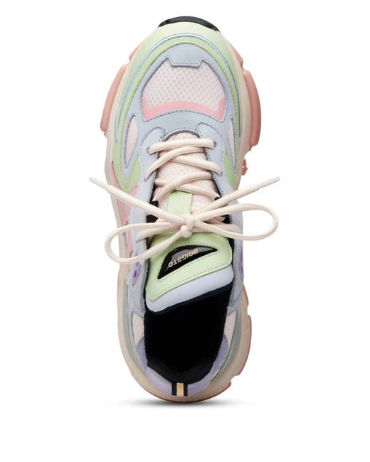 Axel Arigato White Pastel-Colored Trainers With Leather And Mesh Design
