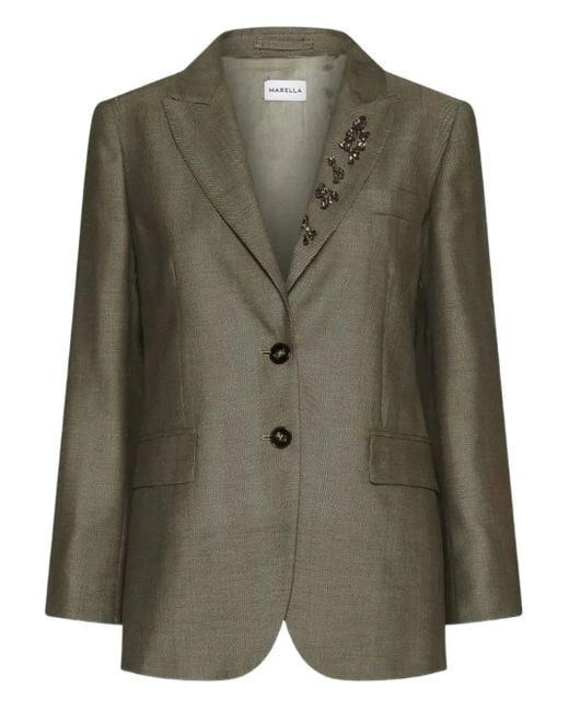 Marella Green Verziertes Sakko