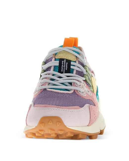 Flower Mountain Purple Nubuck Leather Sneakers