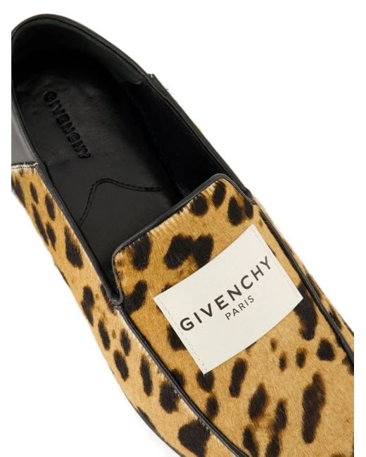 Givenchy Black Loafer mit Leoparden-Print