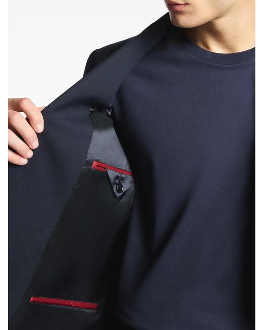 Fay Blue Two-Button Blazer Jacket for men