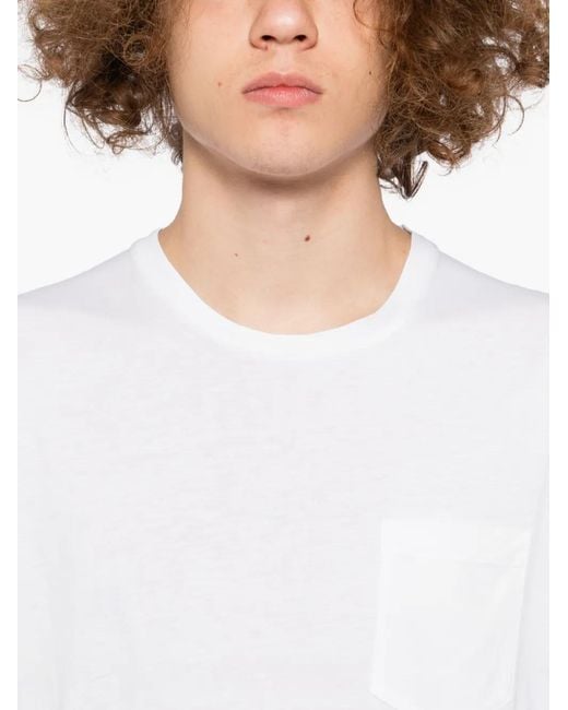 T-Shirt Girocollo di Tom Ford in White da Uomo