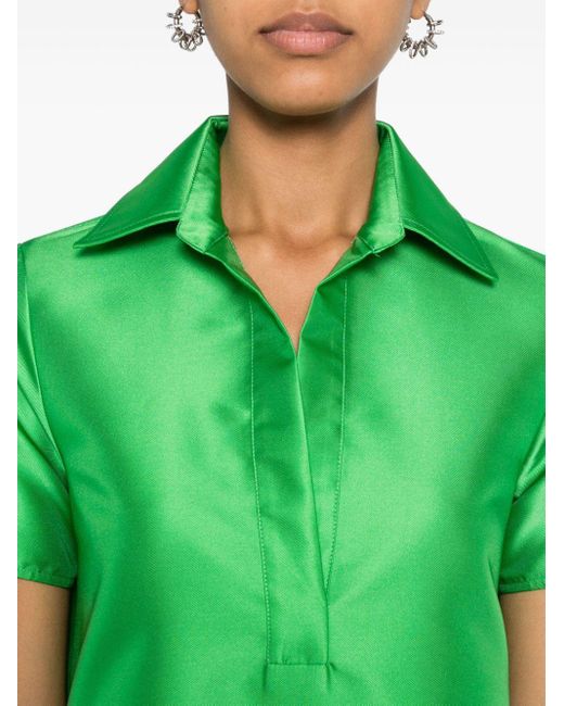 Blanca Vita Green Short-sleeve A-line Dress