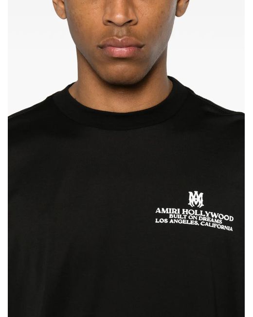 Amiri Black T-Shirt With Logo for men