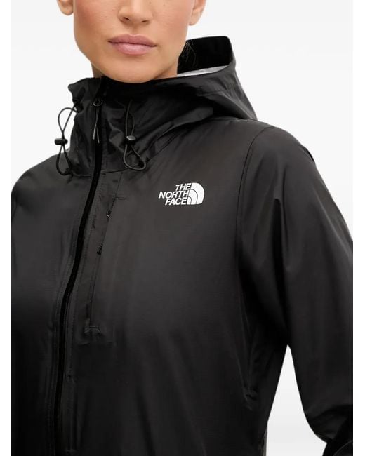 The North Face Black Hooded Zip-Fastening Jacket
