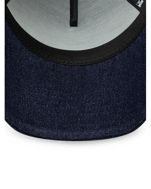 KTZ Blue Logo-Patch Mesh-Panel Trucker Cap for men