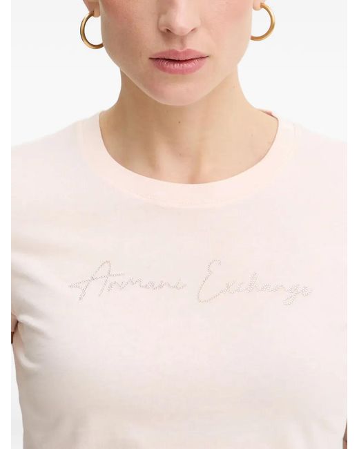 ARMANI EXCHANGE White Short-Sleeve T-Shirt