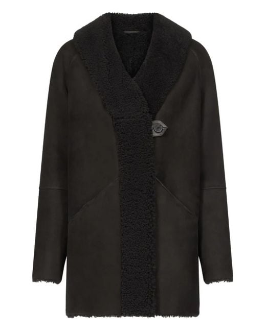 Cappotto Isak Con Cappuccio di Loulou de Saison in Black