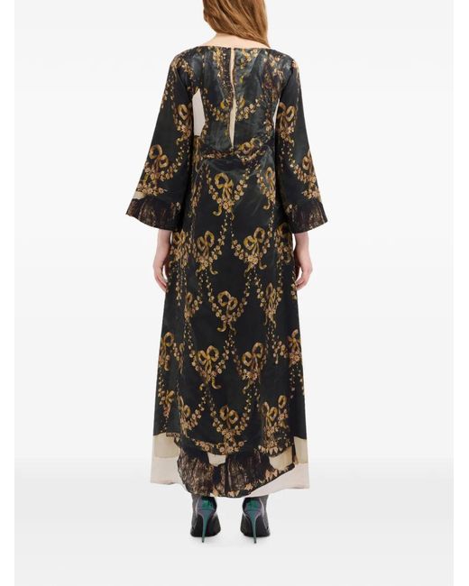 Pierre Louis Mascia Black Mutka Maxi Dress