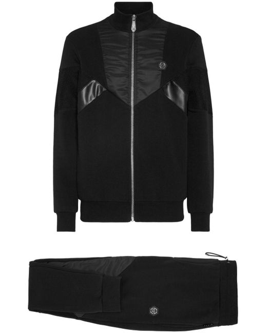 メンズ Philipp Plein ロゴ トラックスーツ Black