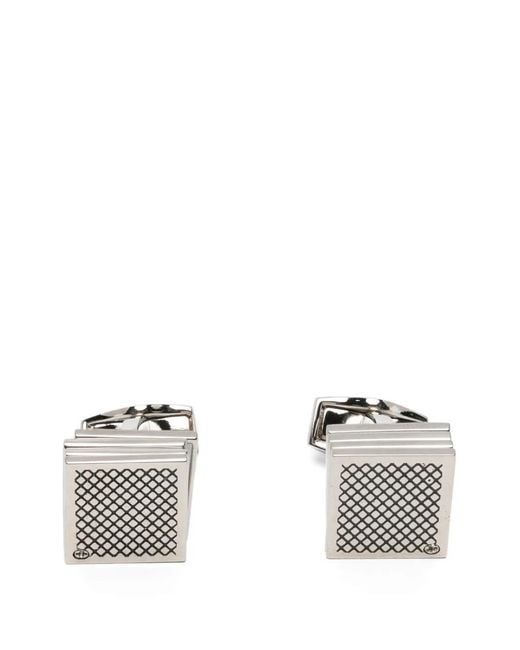 Tateossian Metallic Playing Card Rectangular Cufflinks for men