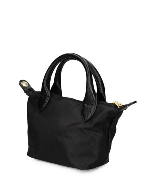 Love Moschino Black Logo-Plaque Tote Bag