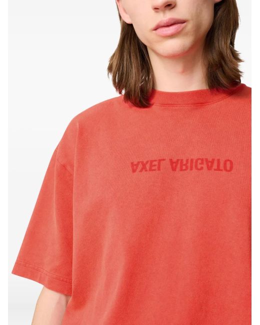 Axel Arigato Red Distort T-Shirt for men