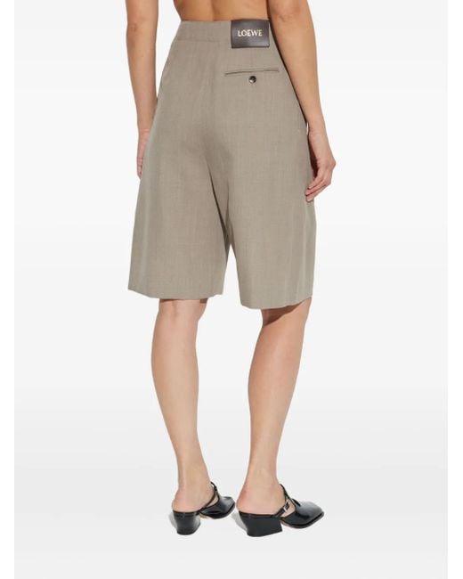 Pantalones cortos con cinturón Loewe de color Gray