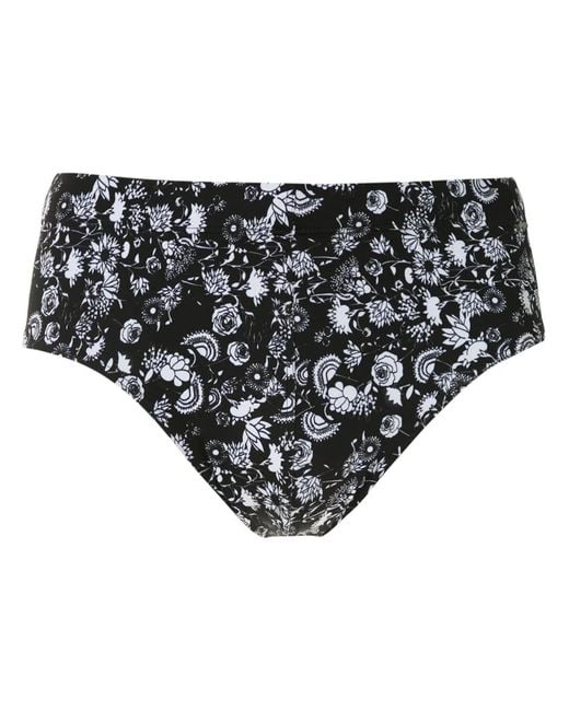Amir Slama Black Margarida Print Trunks for men