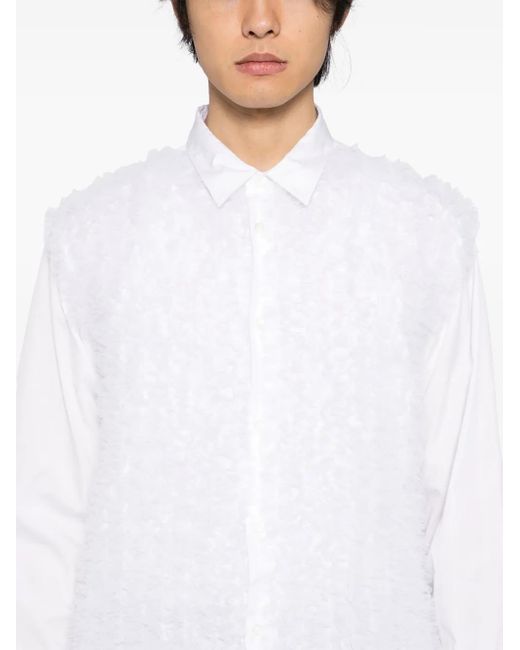 メンズ Comme des Garçons ポンポン シャツ White