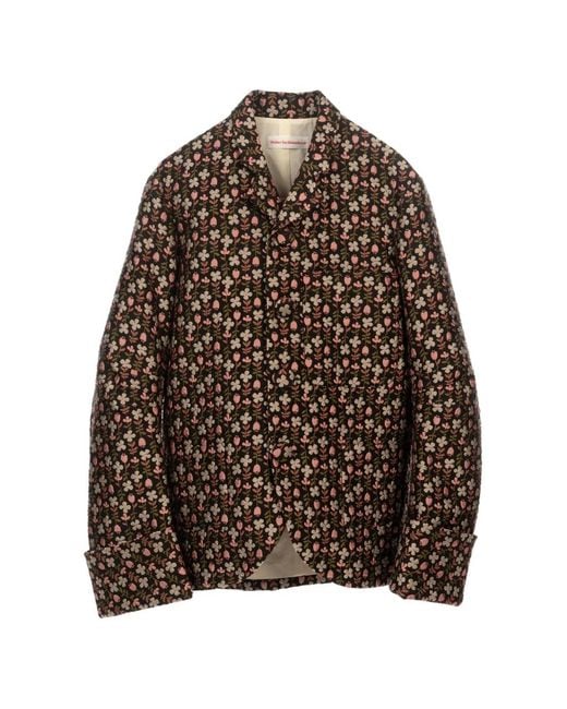 Walter Van Beirendonck Brown Royal Floral-Print Blazer for men