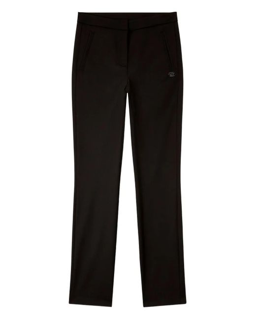 DIESEL Straight Broek Met Zijdetail in het Black