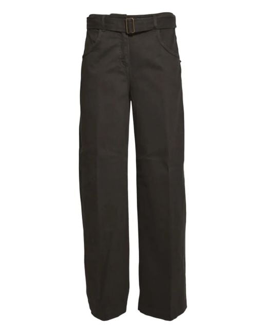 True Royal Black Belted Trousers