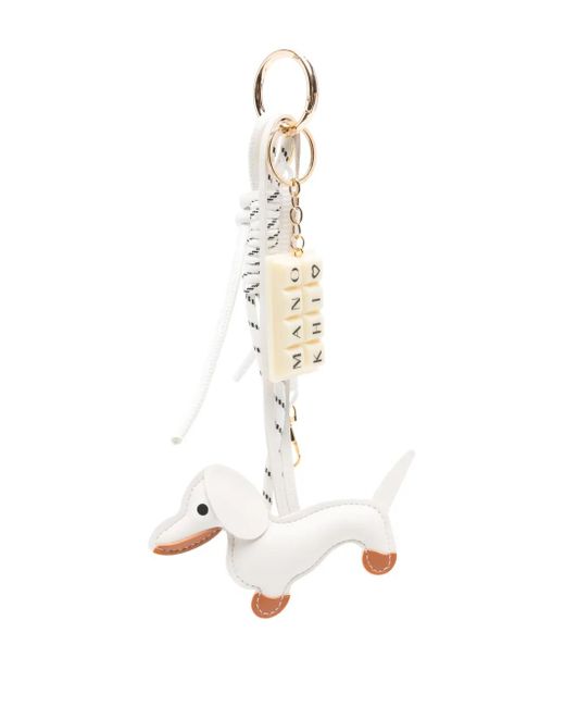 Manokhi White Dog-Appliqué Charm