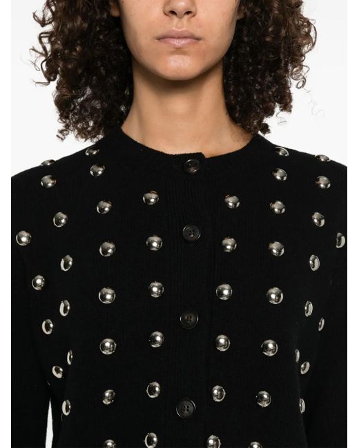 ERMANNO FIRENZE Black Button-Up Cardigan