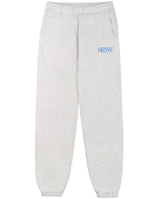 Sporty & Rich White Upper East Side Track Pants