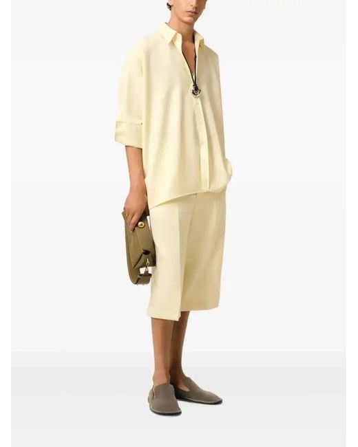 AMI Natural Back Slit Shirt