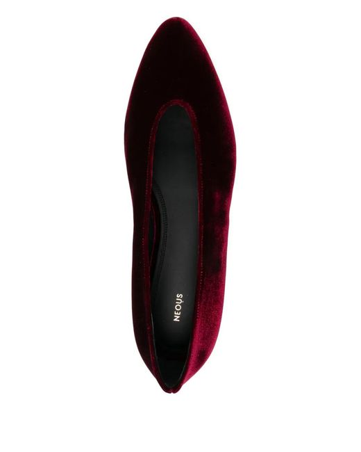 Neous Black 5Mm Beid Flat Pumps