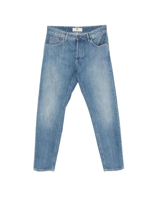 PT Torino Blue Button-Fastening Jeans for men