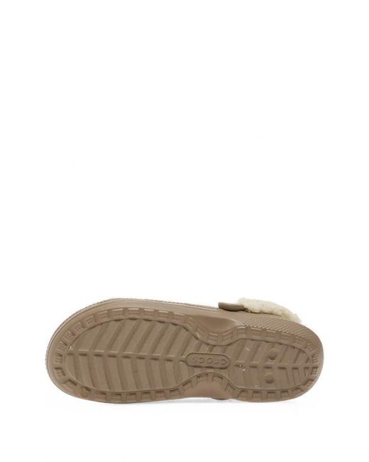 CROCSTM White Classic Fleece-Lined Clogs