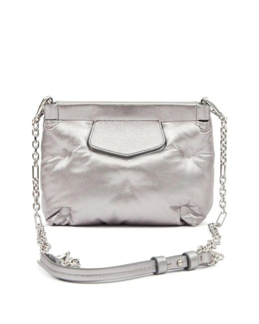 Maison Margiela Gray Mini Glam Slam Carpet Clutch Bag