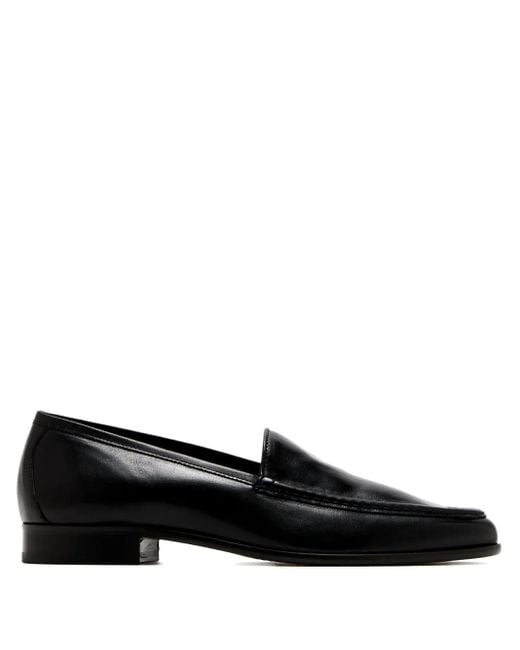 Jude Black Leather Loafers