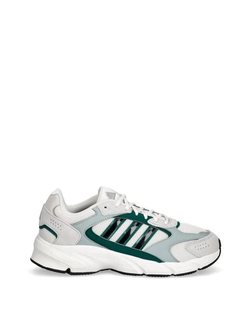 Adidas White Crazychaos 2000 Logo-Print Sneakers for men