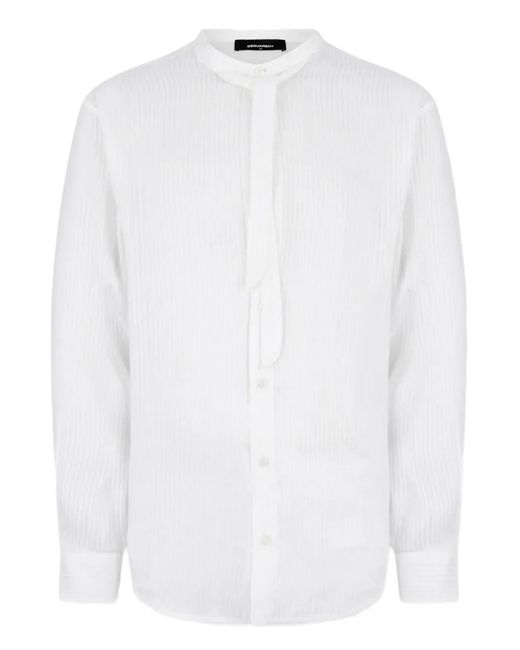 DSquared² White Long-Sleeve Shirt for men