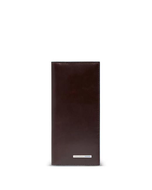 Piquadro White Logo-Plaque Leather Wallet for men
