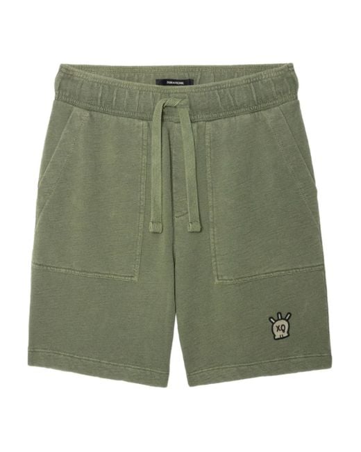 Zadig & Voltaire Pablo Slub Shorts in Green für Herren