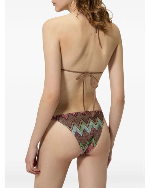 Missoni White Zigzag-Patterned Bikini