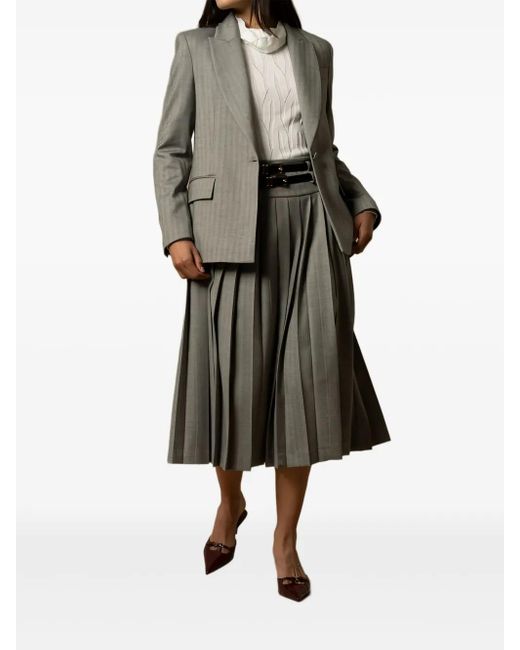 Kocca Gray Gisberta Single-Breasted Blazer