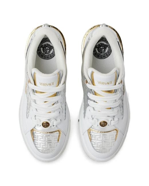 Versace White Greca Medusa Sneakers for men