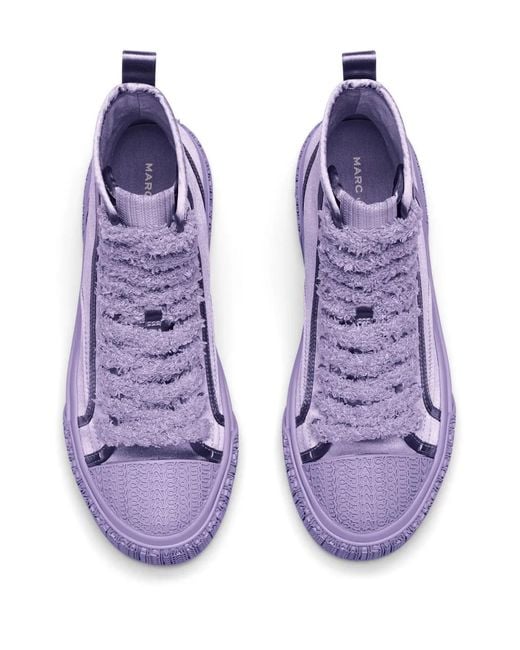 Marc Jacobs The Satin High Top Sneakers in Purple | Lyst